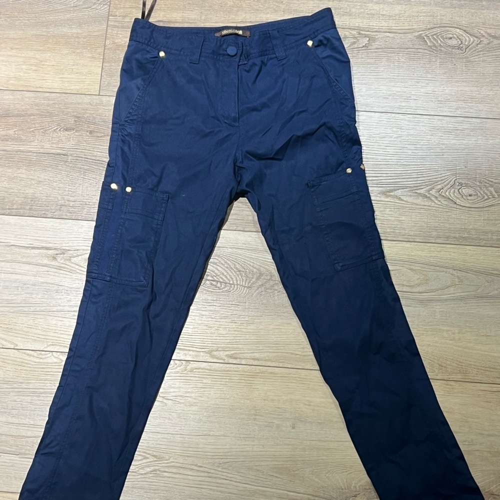 Roberto Cavalli Navy Skinny Pants